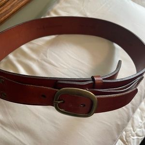 Leather belt